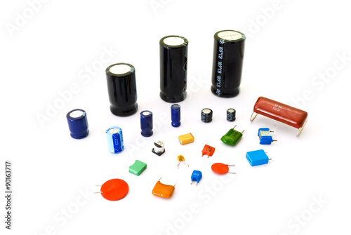 Various kinds of capacitors