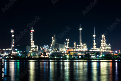 Oil and gas refinery plant area 