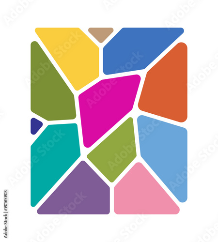 Stained glass, abstract background for your design