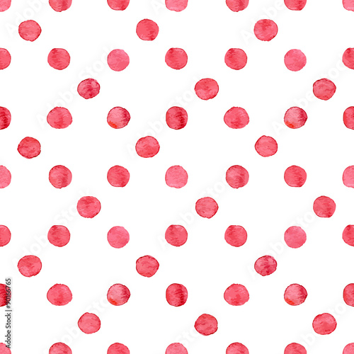 Seamless watercolor dots pattern