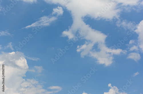 Blue sky with clouds background