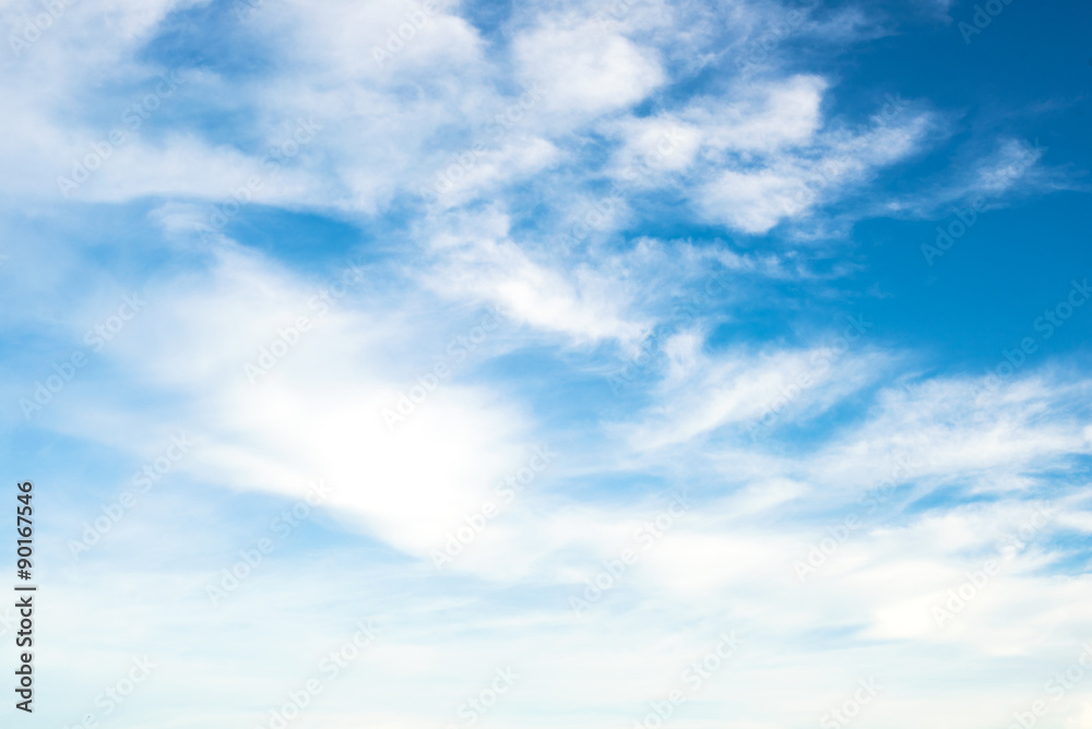 Blue sky with clouds