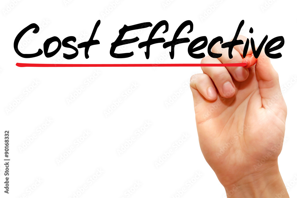 Hand writing Cost Effective with marker, business concept Hand writing Cost Effective with marker, business concept