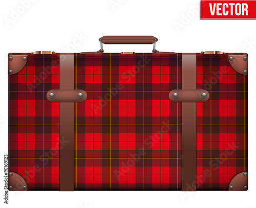 Vintage baggage suitcase for travel