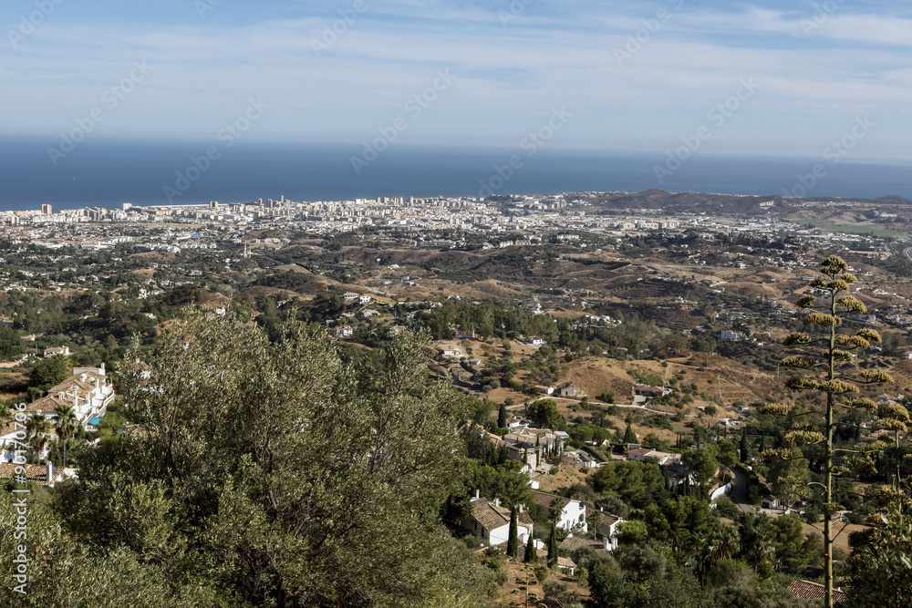 Obraz premium From Benalmadena mountains outskirts