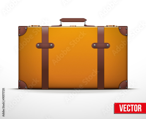 Classic vintage luggage suitcase for travel