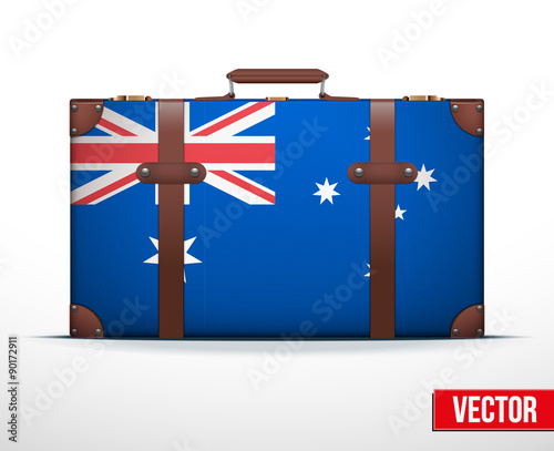 Classic vintage luggage suitcase for travel
