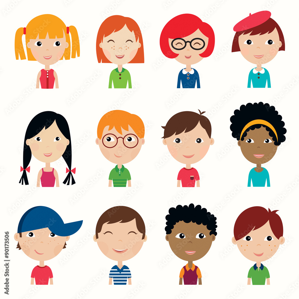 Kids faces collection
Set of twelve multi ethnic kids faces Kids faces collection
Set of twelve multi ethnic kids faces