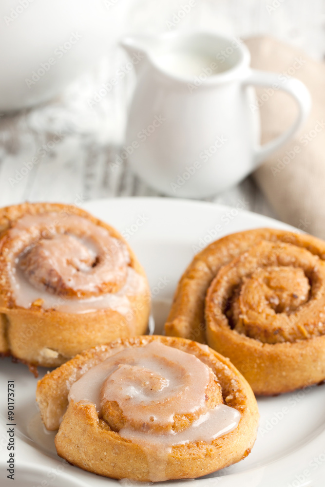 Sweet cinnamon buns