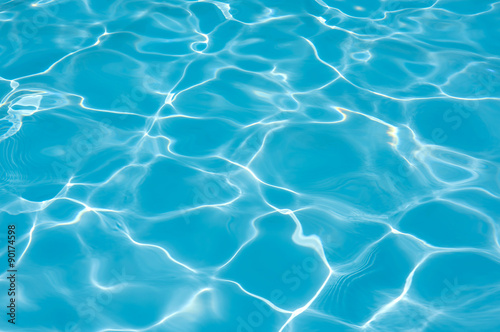 Blue Water in swimming pool