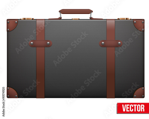 Classic vintage luggage suitcase for travel