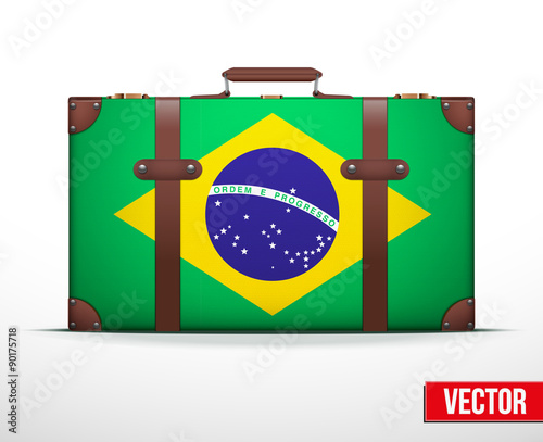 Classic vintage luggage suitcase for travel