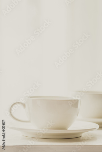 White Coffee cup