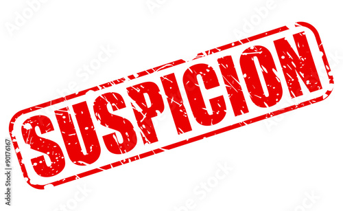 SUSPICION red stamp text