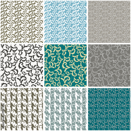 Patterns with floral vintag...