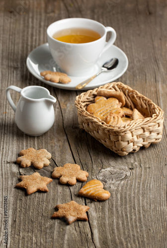 Cookies and cup of tea