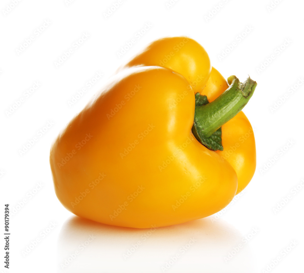 Yellow pepper isolated on white Yellow pepper isolated on white