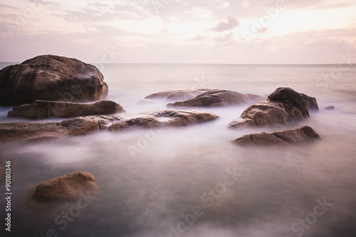 The rocky shore or beach photo