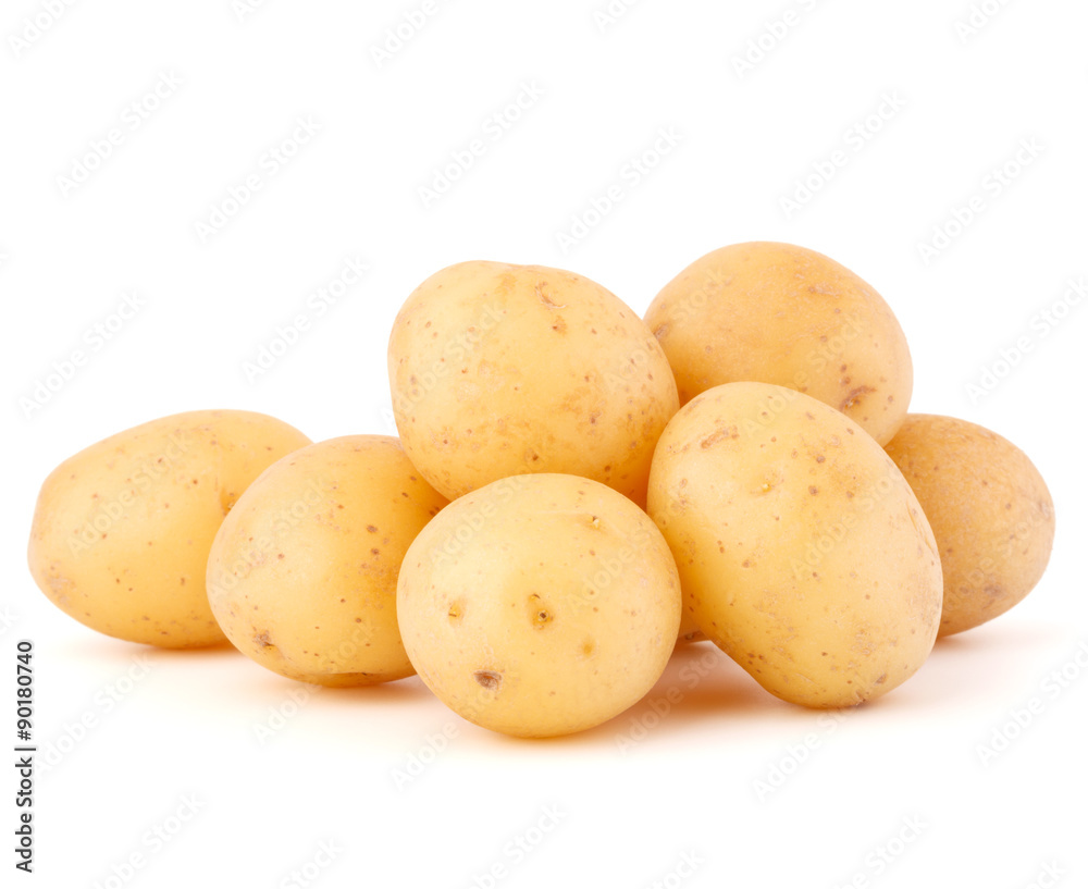 new potato tuber isolated on white background cutout new potato tuber isolated on white background cutout