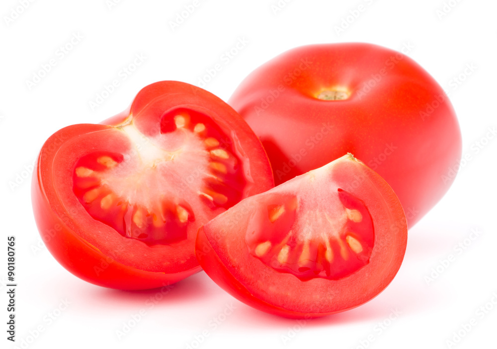 Tomato vegetable isolated on white background cutout