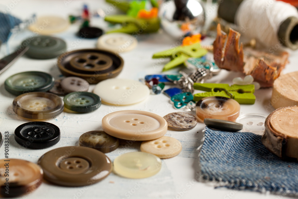 Collection of various buttons Collection of various buttons