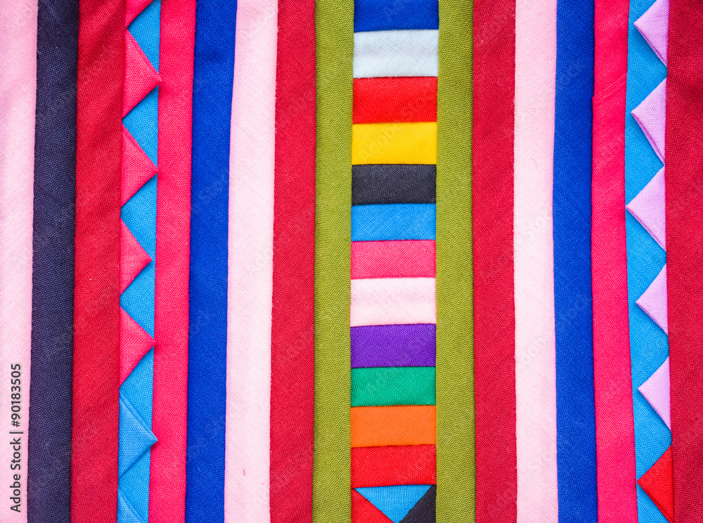 Fototapeta premium Colorful Patchwork Fabric background