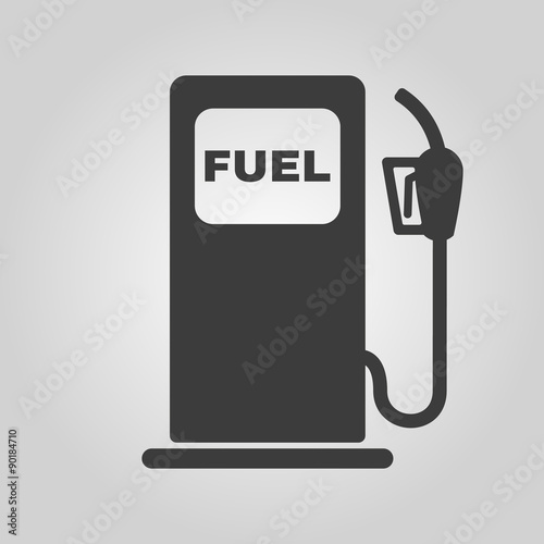 The gas station icon. Gasoline and diesel fuel symbol. Flat