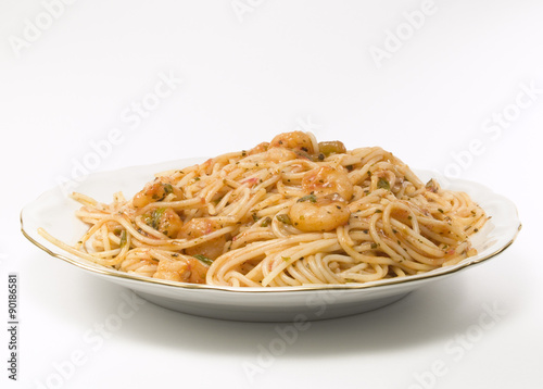 Pasta Collection - Angel hair spaghetti with shrimps