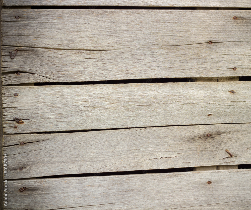 Boards with rusty nails in a row Boards with rusty nails in a row