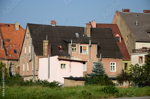 Obraz na płótnie Old houses in town (Kowary in Poland) w salonie