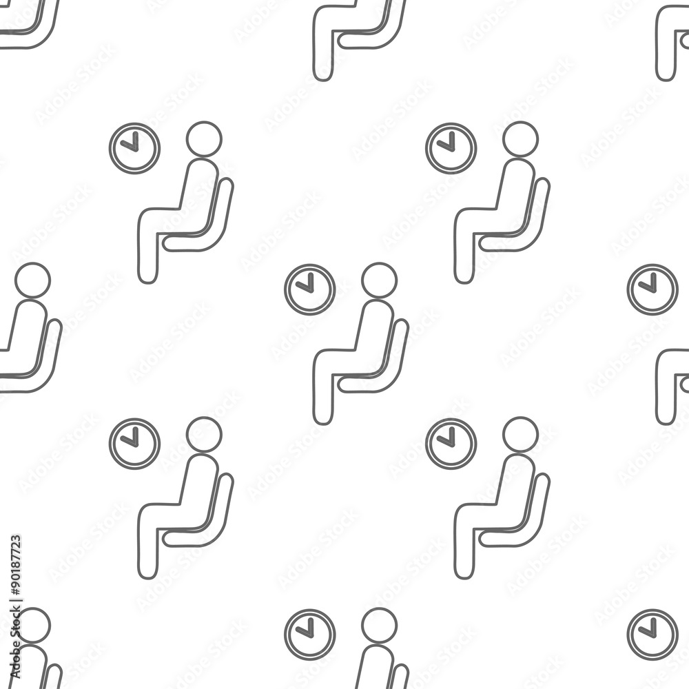 seamless pattern with waiting seamless pattern with waiting