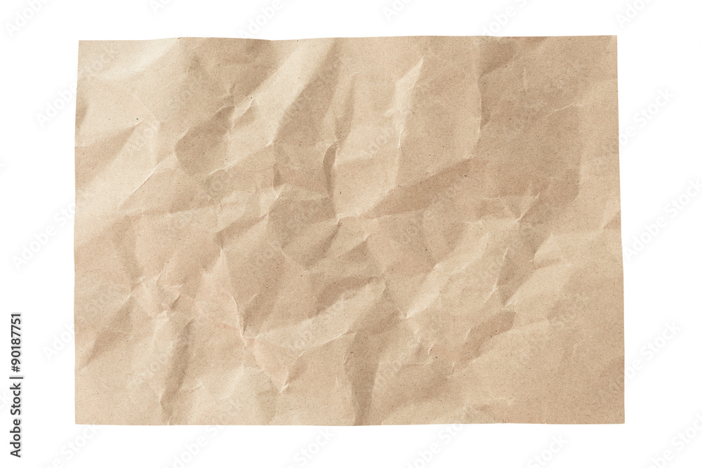 Paper isolated on a white background