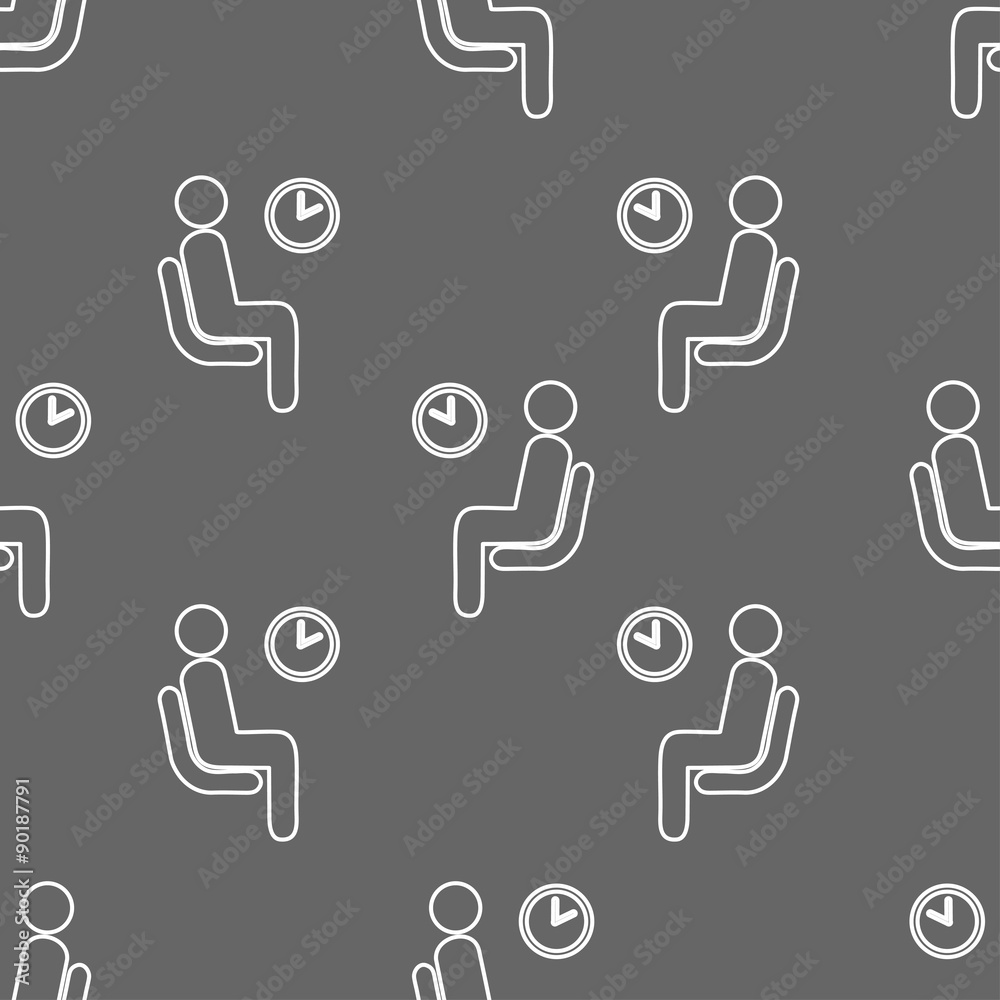 seamless pattern with waiting seamless pattern with waiting