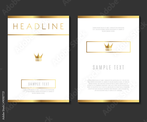 Premium Minimalism Design Vector Template Layout For Magazine Brochure Flyer Booklet Cover Annual Report