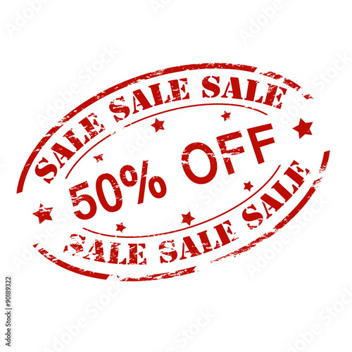 Sale fifty percent off