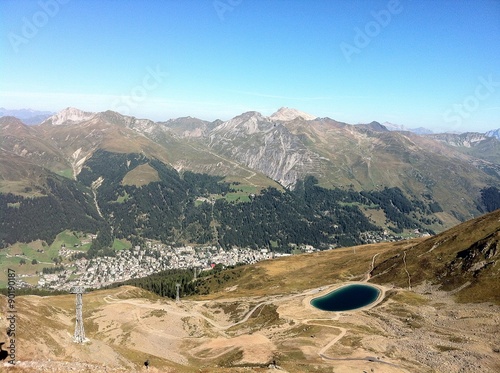 View From Jakobshorn 2.590m To Davos photo