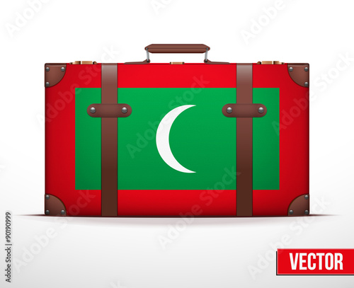 Classic vintage luggage suitcase for travel