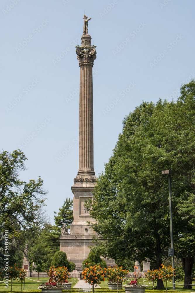Fototapeta premium Brock's Monument in Queenston Heights Park Niagara Falls Ontaria Canada