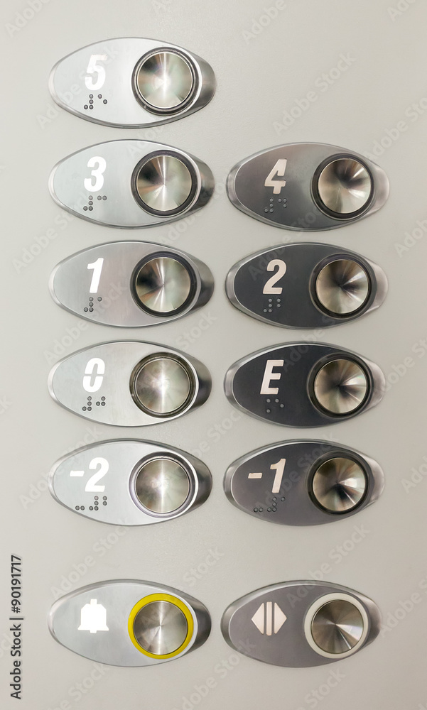 Obraz premium Elevator Buttons Panel