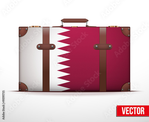 Classic vintage luggage suitcase for travel