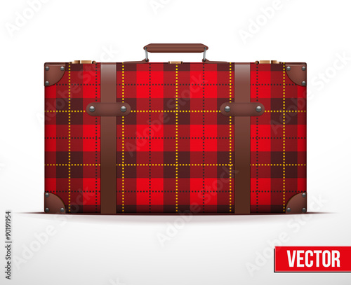 Classic vintage luggage suitcase for travel