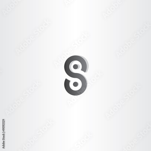 black letter s 8 number logo icon