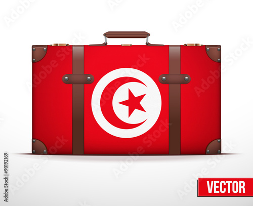 Classic vintage luggage suitcase for travel