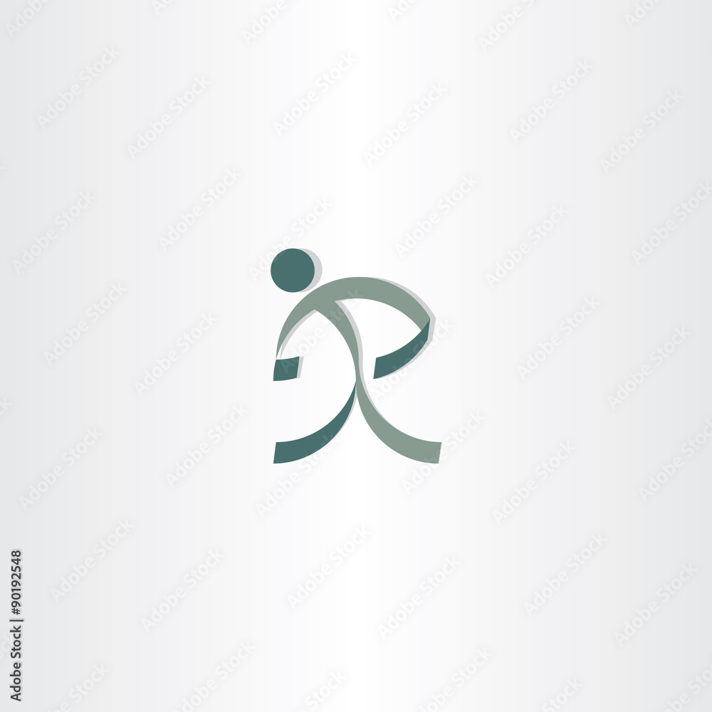 letter r man sign logo design letter r man sign logo design