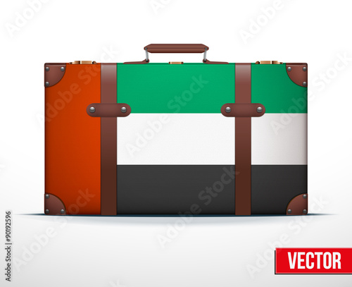 Classic vintage luggage suitcase for travel