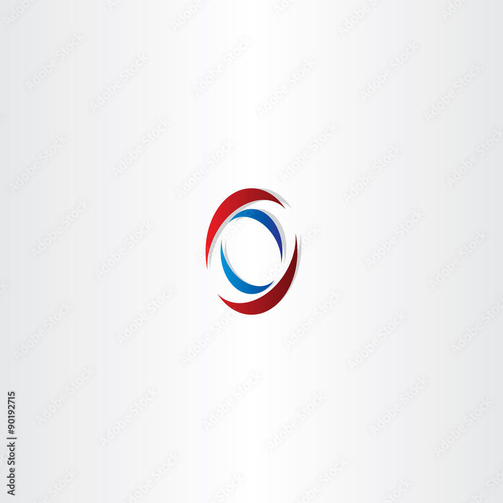 red blue logo letter o symbol red blue logo letter o symbol
