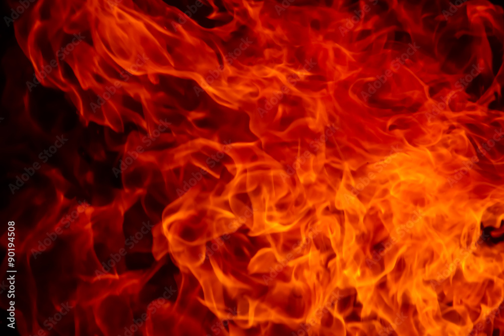 Vivid flames at night Vivid flames at night