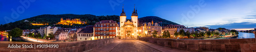 Heidelberg old bridge Panorama 