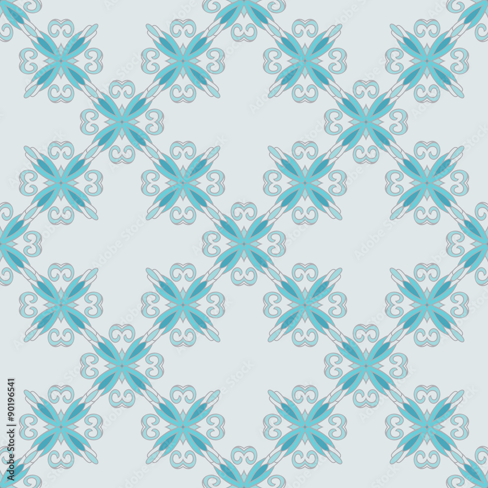 Abstract seamless ornamental vector pattern for fabric Abstract seamless ornamental vector pattern for fabric