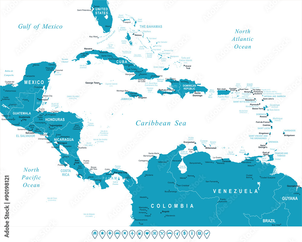 central-america-map-highly-detailed-vector-illustration-image-contains-land-contours-country